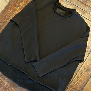 Frank & Eileen Anna fleece capelet pullover large